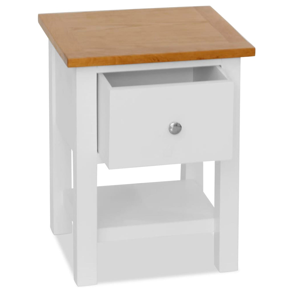 Nachttisch 36x30x47 cm Massivholz Eiche