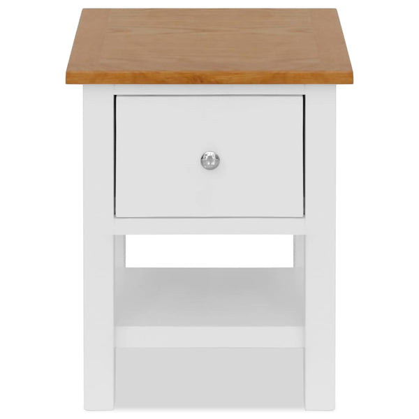 Nachttisch 36x30x47 cm Massivholz Eiche