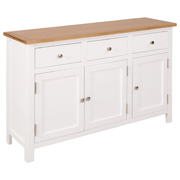 Sideboard 110x33,5x70 cm Massivholz Eiche
