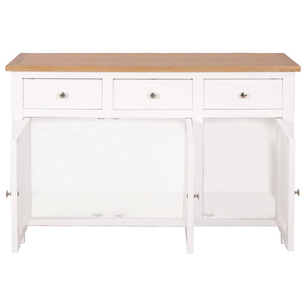 Sideboard 110x33,5x70 cm Massivholz Eiche
