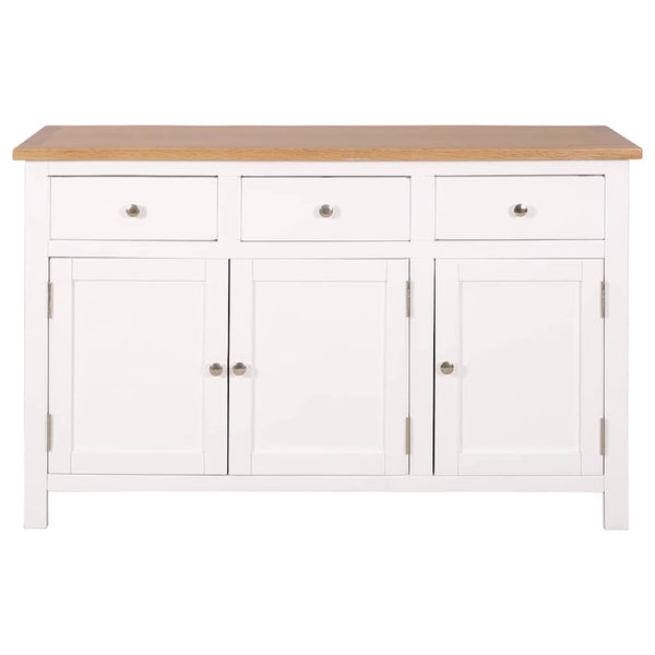 Sideboard 110x33,5x70 cm Massivholz Eiche
