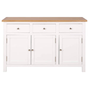 Sideboard 110x33,5x70 cm Massivholz Eiche