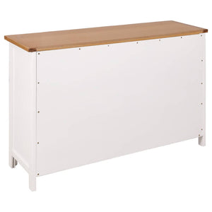 Sideboard 110x33,5x70 cm Massivholz Eiche