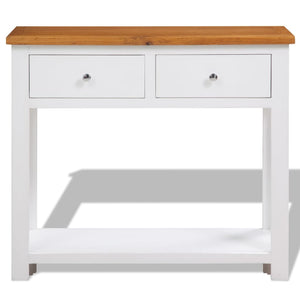 Konsolentisch 83x30x73 cm Massivholz Eiche