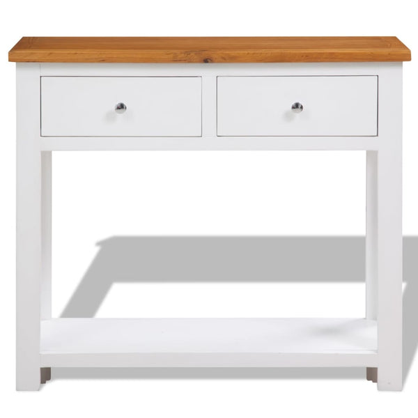 Konsolentisch 83x30x73 cm Massivholz Eiche