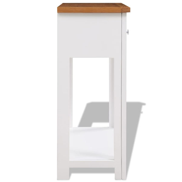 Konsolentisch 83x30x73 cm Massivholz Eiche