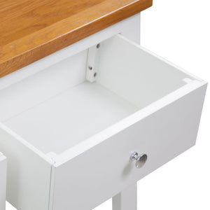 Konsolentisch 83x30x73 cm Massivholz Eiche