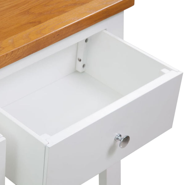 Konsolentisch 83x30x73 cm Massivholz Eiche