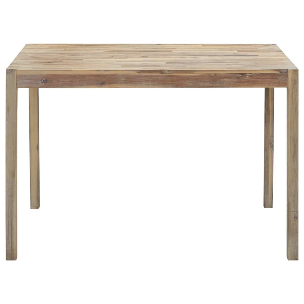 vidaXL Table de salle à manger 120x70x75 cm Bois d'acacia massif