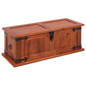 vidaXL Coffre de rangement 60 x 25 x 22 cm Bois d'acacia massif
