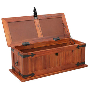vidaXL Coffre de rangement 60 x 25 x 22 cm Bois d'acacia massif