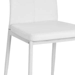 vidaXL Chaises de salle à manger 6 pcs Similicuir Blanc