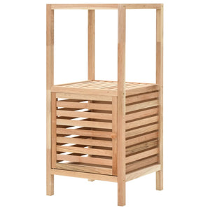 vidaXL Meuble de salle de bain en noyer massif 39,5x35,5x86 cm