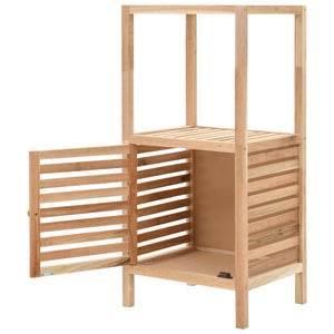 vidaXL Meuble de salle de bain en noyer massif 39,5x35,5x86 cm
