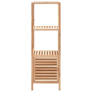 vidaXL Meuble de salle de bain en bois de noyer massif 39,5x35,5x123 cm