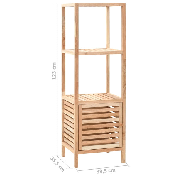 vidaXL Meuble de salle de bain en bois de noyer massif 39,5x35,5x123 cm