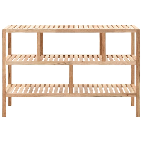 vidaXL Étagère de salle de bain en bois de noyer massif 100x40x65 cm