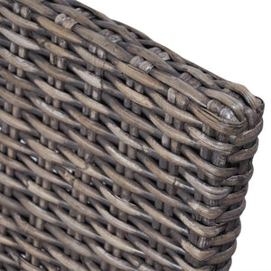 vidaXL Chaises de salle à manger 6 pcs Rotin Kubu marron et bois de manguier