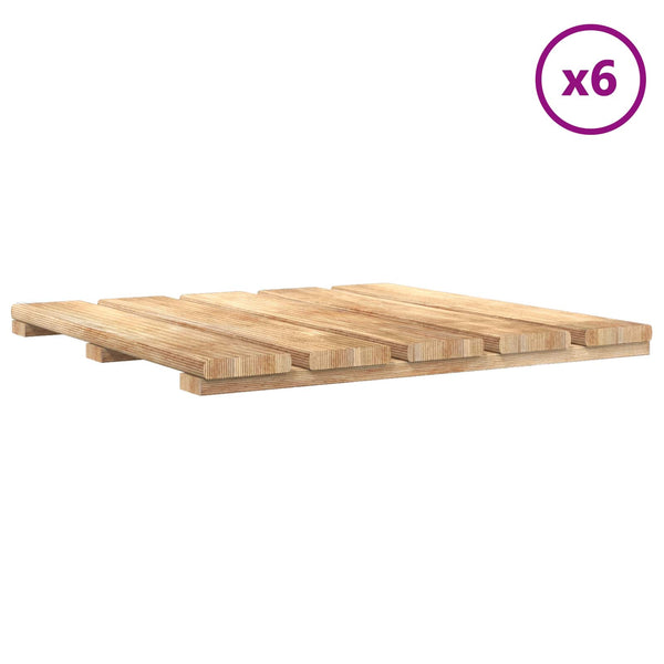 Terrassenfliese Braun 50x50 cm, 6er-Set