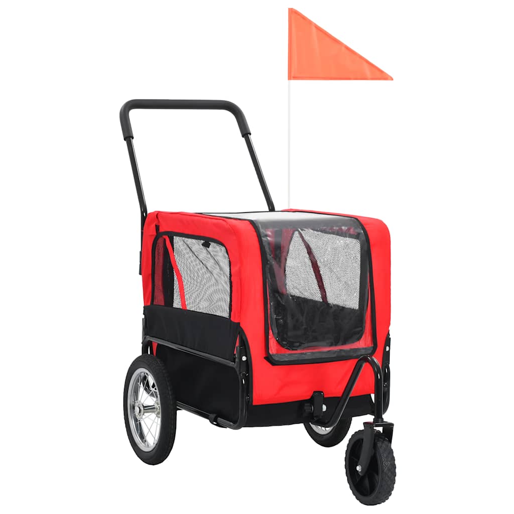 2-in-1 Hunde Fahrradanhänger & Buggy