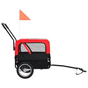 2-in-1 Hunde Fahrradanhänger & Buggy