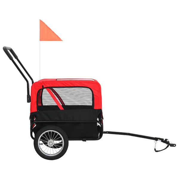 2-in-1 Hunde Fahrradanhänger & Buggy