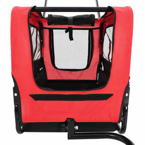 2-in-1 Hunde Fahrradanhänger & Buggy