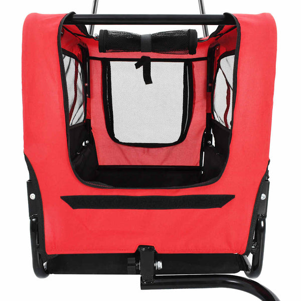 2-in-1 Hunde Fahrradanhänger & Buggy