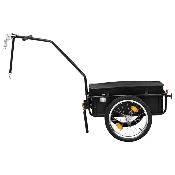 2-in-1 Fahrradanhänger & Handwagen Schwarz