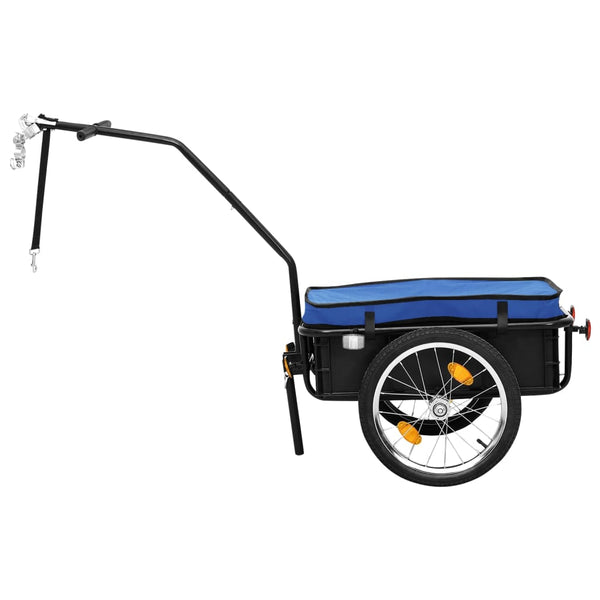 2-in-1 Fahrradanhänger & Handwagen Blau