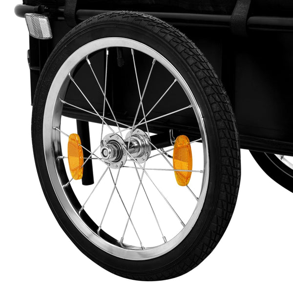 2-in-1 Fahrradanhänger & Handwagen Blau