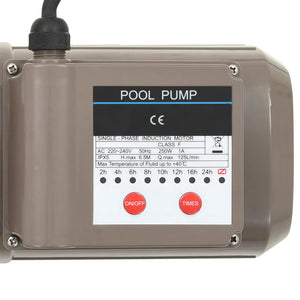 Poolpumpe mit Timer 0.25 HP