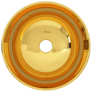 Waschbecken 28 x 10 cm Keramik Golden