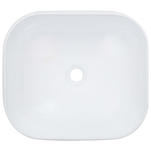 Waschbecken 44,5 x 39,5 x 14,5 cm Keramik Weiß