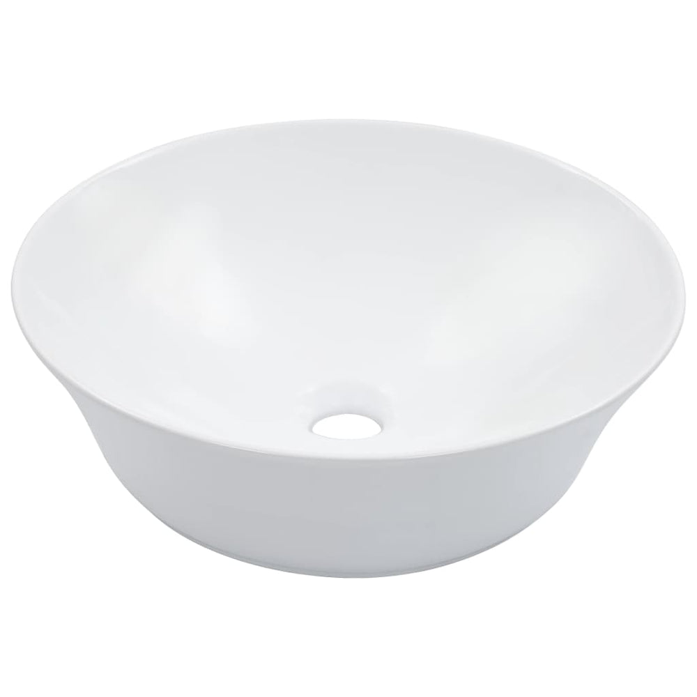 Waschbecken 41 x 12,5 cm Keramik Weiß