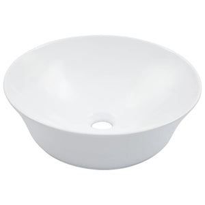 Waschbecken 41 x 12,5 cm Keramik Weiß