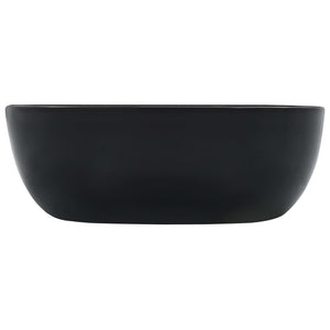Waschbecken 42,5 x 42,5 x 14,5 cm Keramik Schwarz