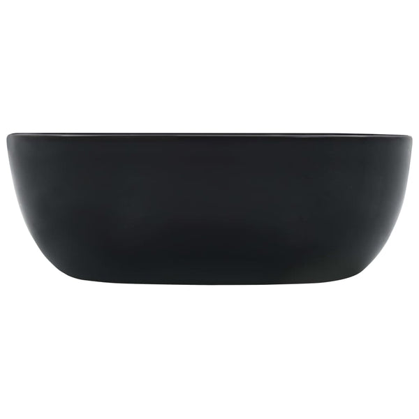 Waschbecken 42,5 x 42,5 x 14,5 cm Keramik Schwarz