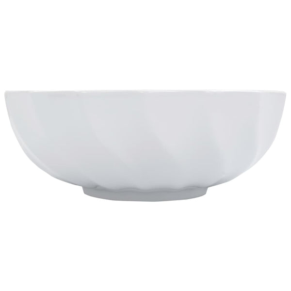 Waschbecken 46 x 17 cm Keramik Weiß