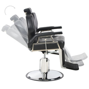Friseurstuhl Schwarz 72×68×98 cm Kunstleder