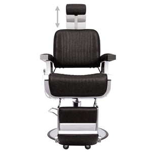 vidaXL Fauteuil de barbier Noir 68x69x116 cm Similicuir