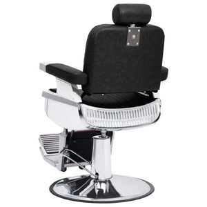 vidaXL Fauteuil de barbier Noir 68x69x116 cm Similicuir