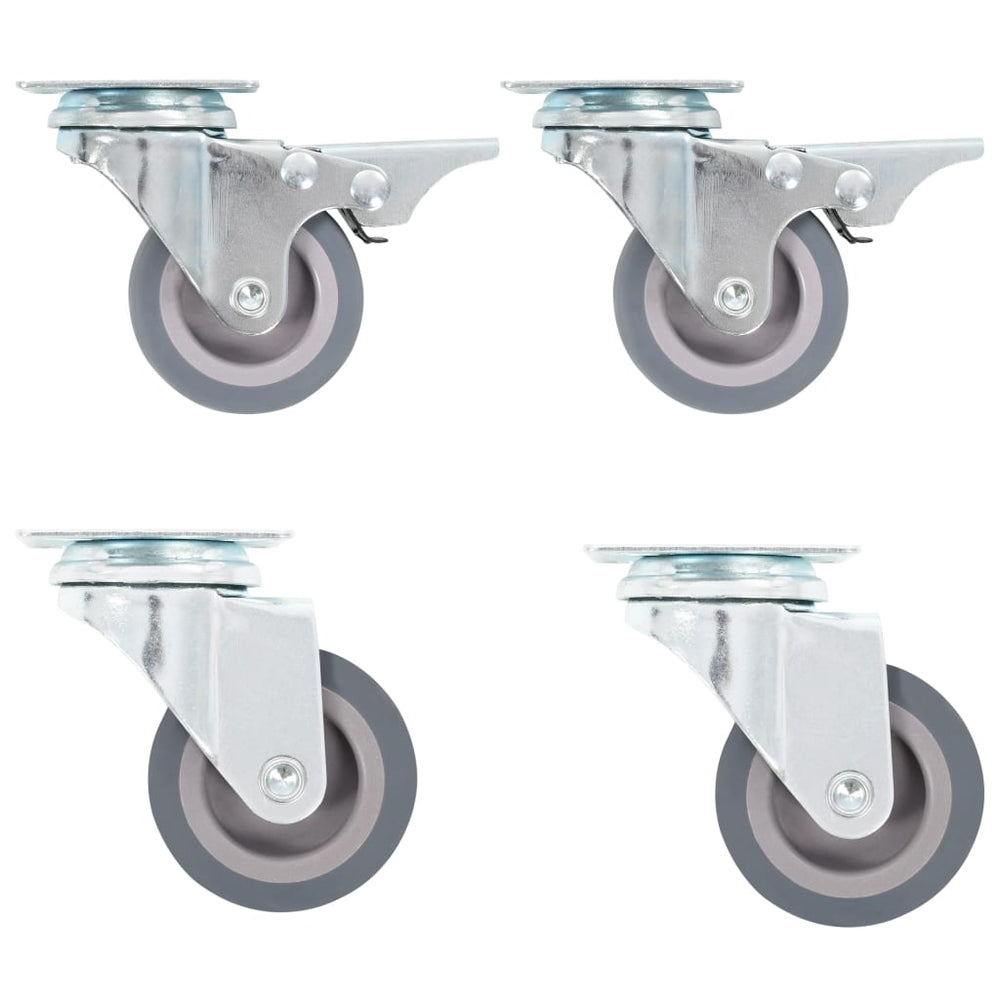 vidaXL Roulettes pivotantes 4 pcs 50 mm