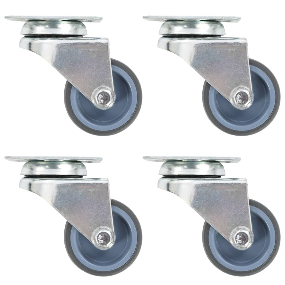 vidaXL Roulettes doubles pivotantes 4 pcs 50 mm