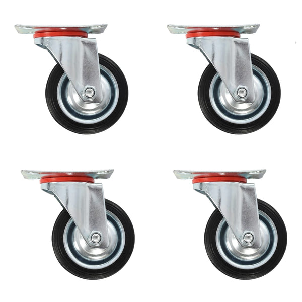vidaXL Swivel Casters 4 pcs. 75 mm