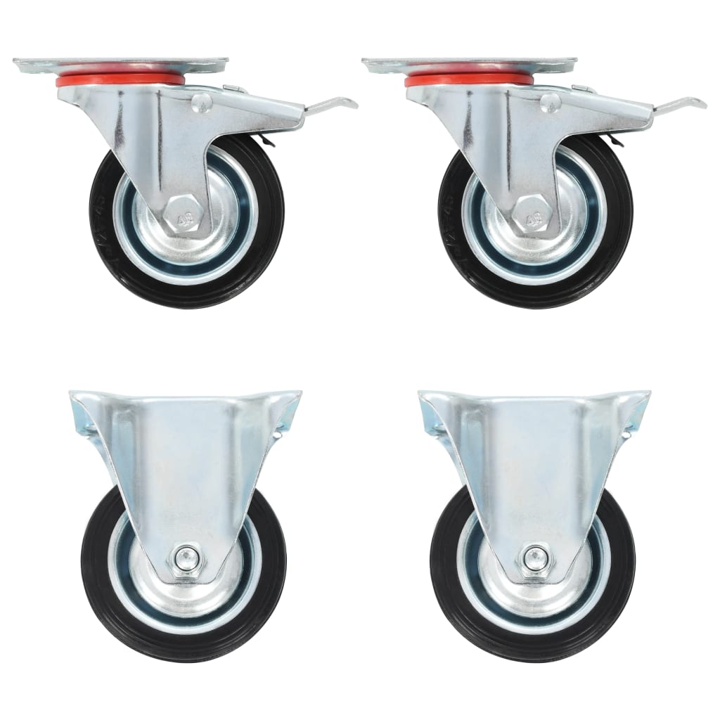 vidaXL Castors 4 pcs. 75 mm