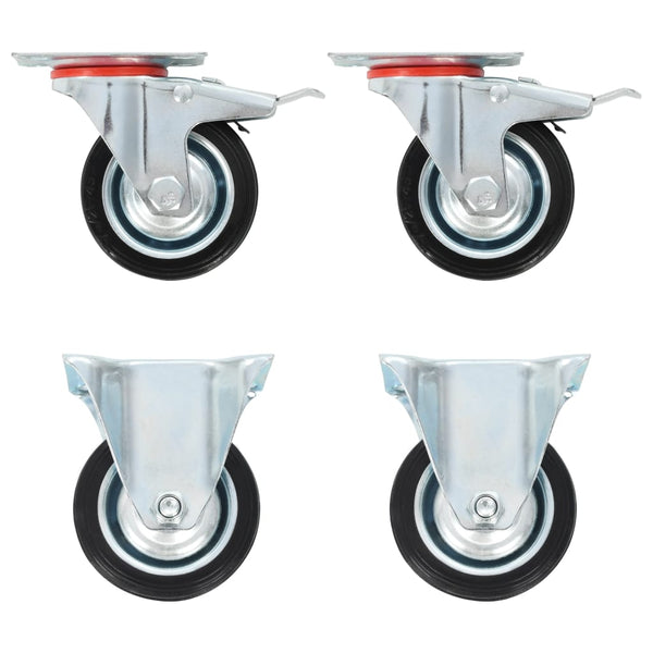 vidaXL Castors 4 pcs. 75 mm
