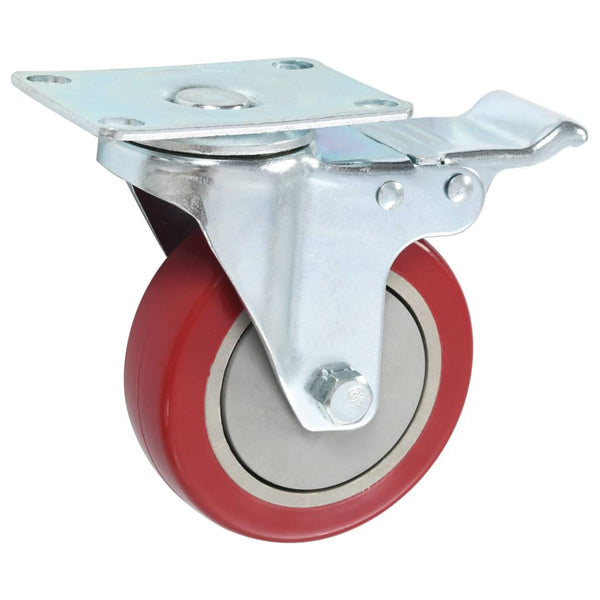 vidaXL Swivel Casters with Brakes 4 pcs 100 mm