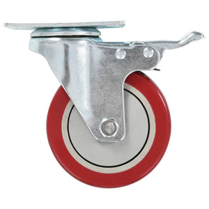 vidaXL Swivel Casters with Brakes 4 pcs 100 mm
