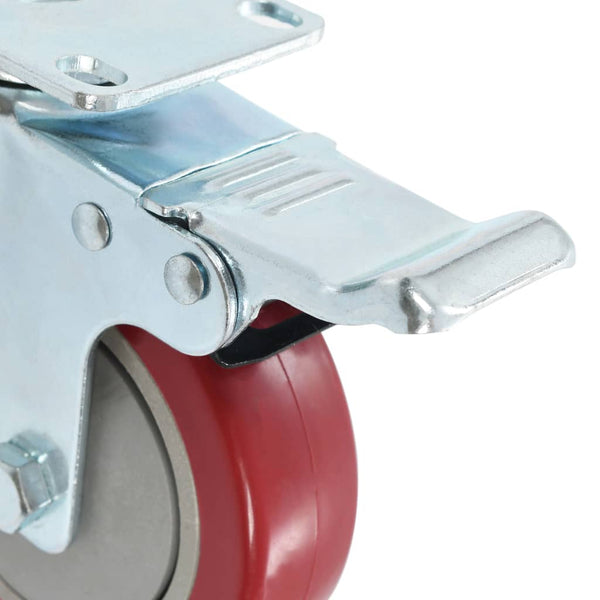 vidaXL Swivel Casters with Brakes 4 pcs 100 mm